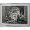 1888 I MONGINOT PEINTRE TABLEAU MONNAIE SINGE SAVANT PLAT REFLET MIROIR