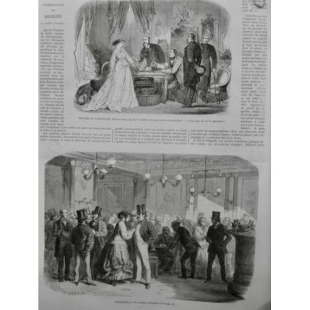 1866 I THEATRE VAUDEVILLE MAISON NEUVE SARDOU BOURSE SPECULATION CAFÉ FOULE