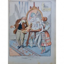 1916 DESSIN METIVET PEINTRE TABLEAU MODELE