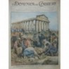 1911 DC TRÉSORS CACHÉS LUMIÈRE STATUE ROMAINE DÉCOUVERTE FOUILLE ANCIEN PESTO