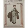 11912 MI PARIS JEUNE PARISIENNE TOILETTE MODE COQUETTE VOEUX NOEL