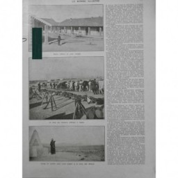 1912 MI MAROC EXCURSION MOULOUYA CAMP HOPITAL MILITAIRE CHASSEUR AFRIQUE