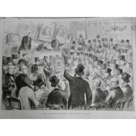 1872 UI VENTE AUX ENCHERES PARIS TABLEAUX HOTEL DROUOT