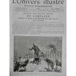 1888 UI CIRQUE D HIVER DOMPTEUR RUDESINDO LOUPS FOUET DRESSAGE