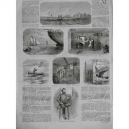 1859 I TELEGRAPHE OPERATEUR CABLE TRANSATLANTIQUE DEPECHE REINE VITORIA