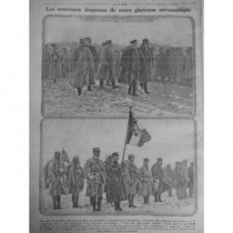 1915 E NOVEMBRE GUERRE DRAPEAUX GLORIEUSE AERONAUTIQUE BLOCUS CÔTES BULGARES