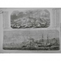 1858 I SAINTE CROIX TENERIFF COUP VENT RADE QUAI PALVAS GRANDE CANARIE BETHENCOU