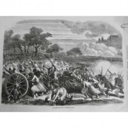 1870 I BATAILE WISSEMBOURG COMBAT ARTILLERIE