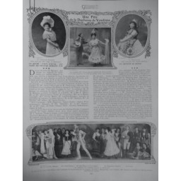 1906 F FETE DUCHESSE DE VENDOME REVUE FAITS D'HIVER THEATRE MARIGNY