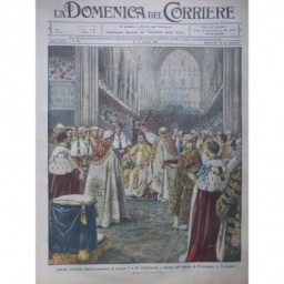 1911 DC PERSONNALITE GEORGES V INTRONISATION CATHEDRALE WESTMINSTER