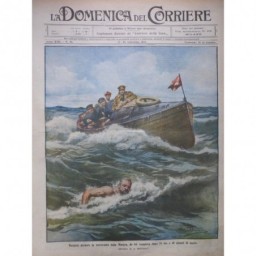 1911 DC PERSONNALITE BURGESS NAGEUR TRAVERSEE MANCHE NATATION