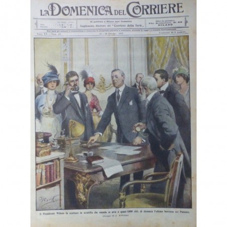 1913 DC PANAMA PRESIDENT WILSON TELEPHONE BARRIERE AIRS DISTANCE