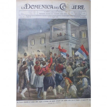 1913 DC VERONE ROI NICOLAS PALAIS DISCOURS RETOUR SCUTARI