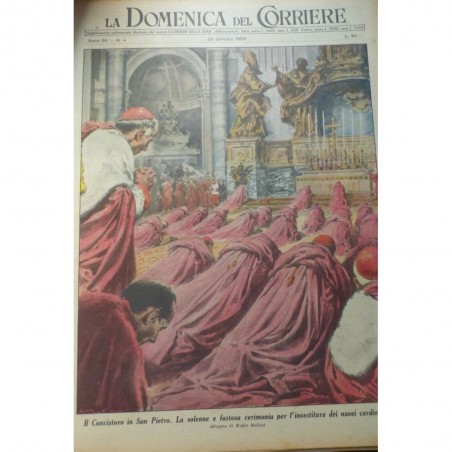 1953 DC CONSISTOIRE SAN PIETRO INVESTITURE CARDINAUX CATHEDRALE