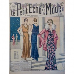 1930 PEM CASINO TENUE SOIREE FEMME TOILETTE COQUETTE