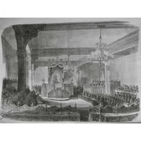 1867 I OUVERTURE CHAMBRE MOLDO VALAQUE REUNION DISCOURS TRIBUNE