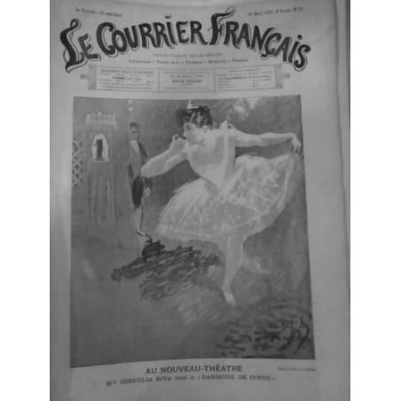 1892 CF CIRQUE DANSEUSE CORDE CORNELIA RIVA NOUVEAU THEATRE DESSIN LEGRAND