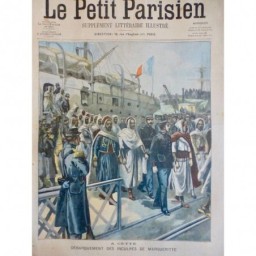 1902 PP CETTE DEBARQUEMENT INCULPÉS MARGUERITE ESCORTE NAVIRE