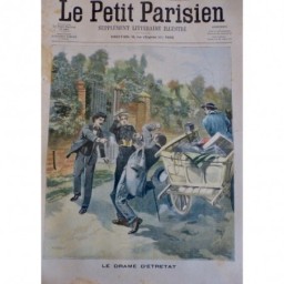 1902 PP AFFAIRE ETRETAT ASSASSINAT MEUTRE CRIMINEL PISTOLET