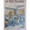 1902 PP PARIS JARDIN PLANTES LION CAGE CHIRURGIE VETERINAIRE MENAGERIE CIRQUE