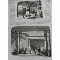 1867 I TEMPLE EGYPTE PALAIS VICE ROI MOSQUEE VISITE CHAPON ECRITURE 3 JOURNAUX