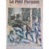 1902 PP CONTREBANDIER DOUANIER FRONTIERE ALLEMANDE COUP FEU ARMES