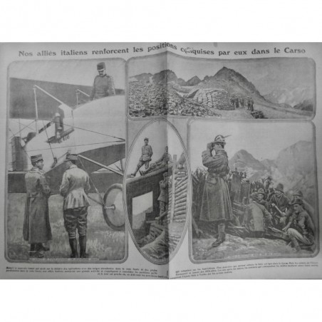 1915 E MONT STELVIO ITALIEN CARSO ROI VICTOR EMMANUEL ARTILLERIE ALPINS