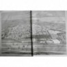 1867 UI ANVERS PANORAMA VILLE DESSIN ELLIOT EGLIS CHEMIN FER PORT ARSENAL