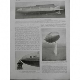 1929 I DIRIGEABLE ANGLAIS CARDINGTON R101 EQUILIBRE WATER BALLAST CABLE