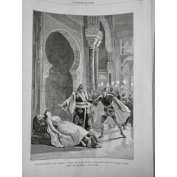 1890 UI THEATRE NATIONAL OPERA ZAÏRE BESSON BLAU VERONGE DE LA NUX DESSIN DESTEZ