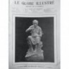 1903 GI SCULPTURE HOMME QUI MANGE JOSPH VAN HAMME SALON BEAUX ARTS BRUXELLES