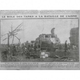 1917 1918 TANK BLINDÉ CHAR ASSAUT CHAINE TOURELLE BIDON ESSENCE ARMEE 9 JOURNAUX