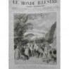 1879 MI THEATRE ILLUSTRE VENUS NOIRE AFRIQUE INDIGENE BELOT TABLEAU CARAVANE MAR