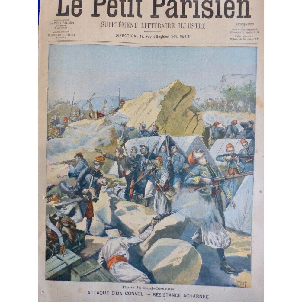 1903 PP ALGERIE SUD ORANAIS ATTAQUE CONVOI COMBAT RESISTANCE