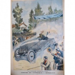 1903 PP COURSE AUTOMOBILE PARIS MADRID VAINQUEUR BORDEAUX RENAULT