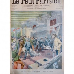 1903 PP BELGRADE EVENEMENTS MEURTRE ROI REINE PALAIS CORPS CHAPELLE SOLDAT