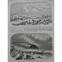 1858 I REUNION ILE OURAGAN RADE SAINT-DENIS LAME VAGUE TEMPETE DEBRIS DEGAT