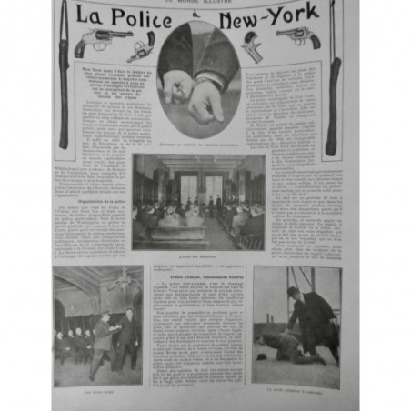 1912 MI NEW-YORK POLICE COMPLOT CORRUPTION TRAFIC WALDO