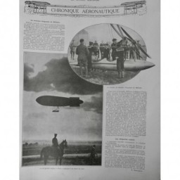 1912 MI AERONAUTIQUE DIRIGEABLE WILLOWS NACELLE PILOTE