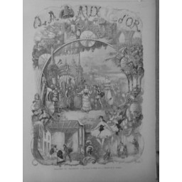 1884 VM THEATRE CHATELET "LA POULE AUX OEUFS D'OR" DESSIN UBERTI