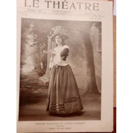 1909 THEATRE ALINE VALLANDRI FRANCELLE BORGO ARLETTE DORGERE ADRIENNE LAPIERRE