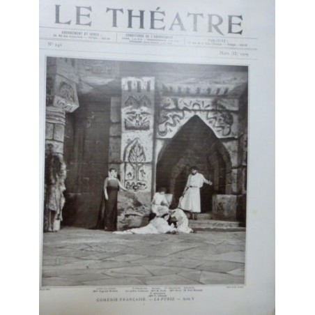 1909 THEATRE SEGOND WEBER LUBINEAU ROCH BOVY MOUNET RAVEAU NELLY MARTYL