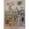 1902 MARTINIQUE FORT DE FRANCE ERUPTION VOLCAN EXODE LAVE CENDRE 4 JOURNAUX