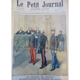 1899 PJ PROCES DREYFUS RENNES CONSEIL GUERRE TRIBUNAL AVOCAT JUGE