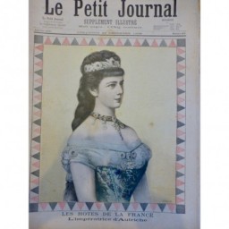 1896 PJ PERSONNALITE IMPERATRICE AUTRICHE HOTE FRANCE PARURE BIJOUX