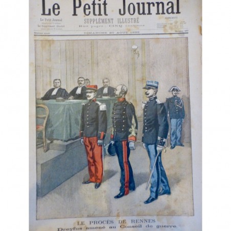 1899 PJ AFFAIRE DREYFUS PROCES RENNES CONSEIL GUERRE AUDIENCE