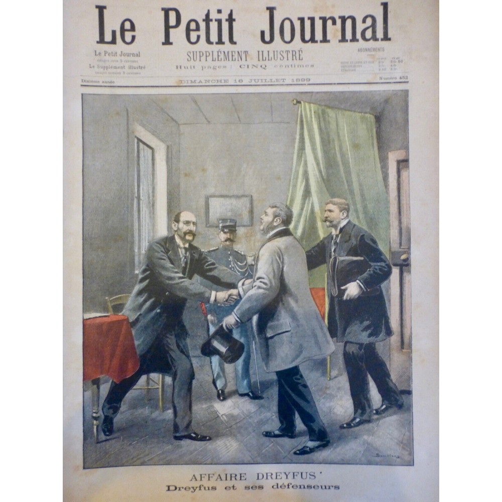 1899 PJ AFFAIRE DREYFUS AVOCAT DEFENSE DEFENSEURS DOSSIER