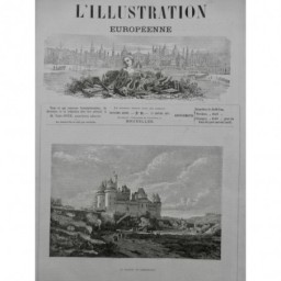 1879 PIERREFONDS VIOLLET LE DUC NOTRE DAME DE PARIS FLECHE ROUCY 6 JOURNAUX