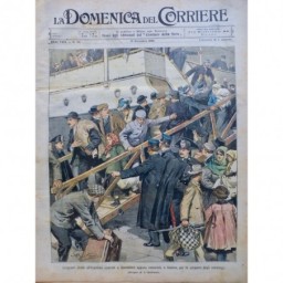 1906 DC GENES ITALIE EMIGRATION ARGENTINS QUAI BATEAU PORT