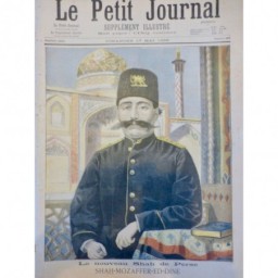 1896 PJ SHAH PERSE NOUVEAU MOZAFFER ED DINE PORTRAIT